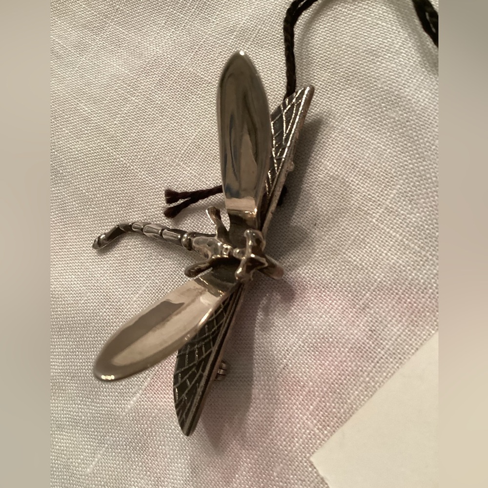 Vintage Taxco Sterling Silver Dragonfly Pin